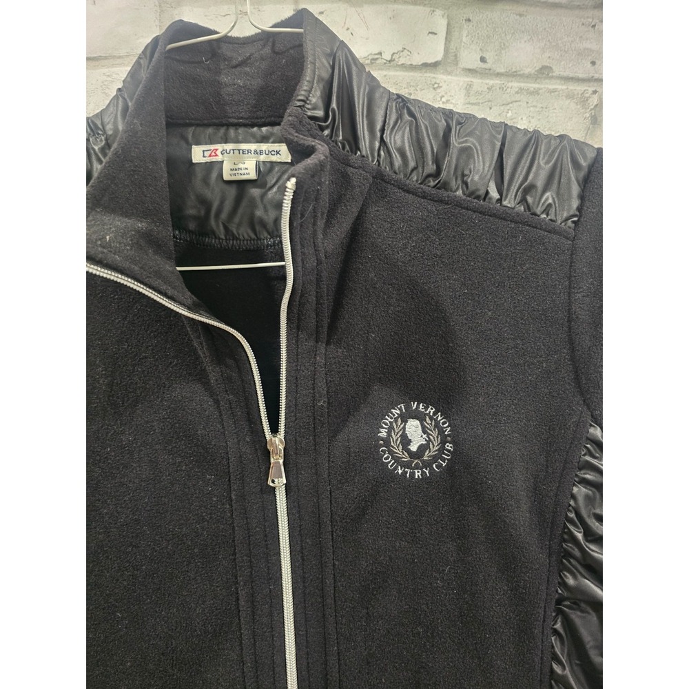 Women L Mount Vernon Country Club Full Zip Jacket Black Raching Cutter & Buck View 6